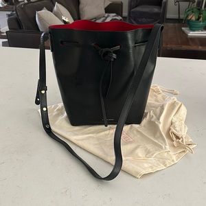 AUTHENTIC Mansur Gavriel medium bucket flamma